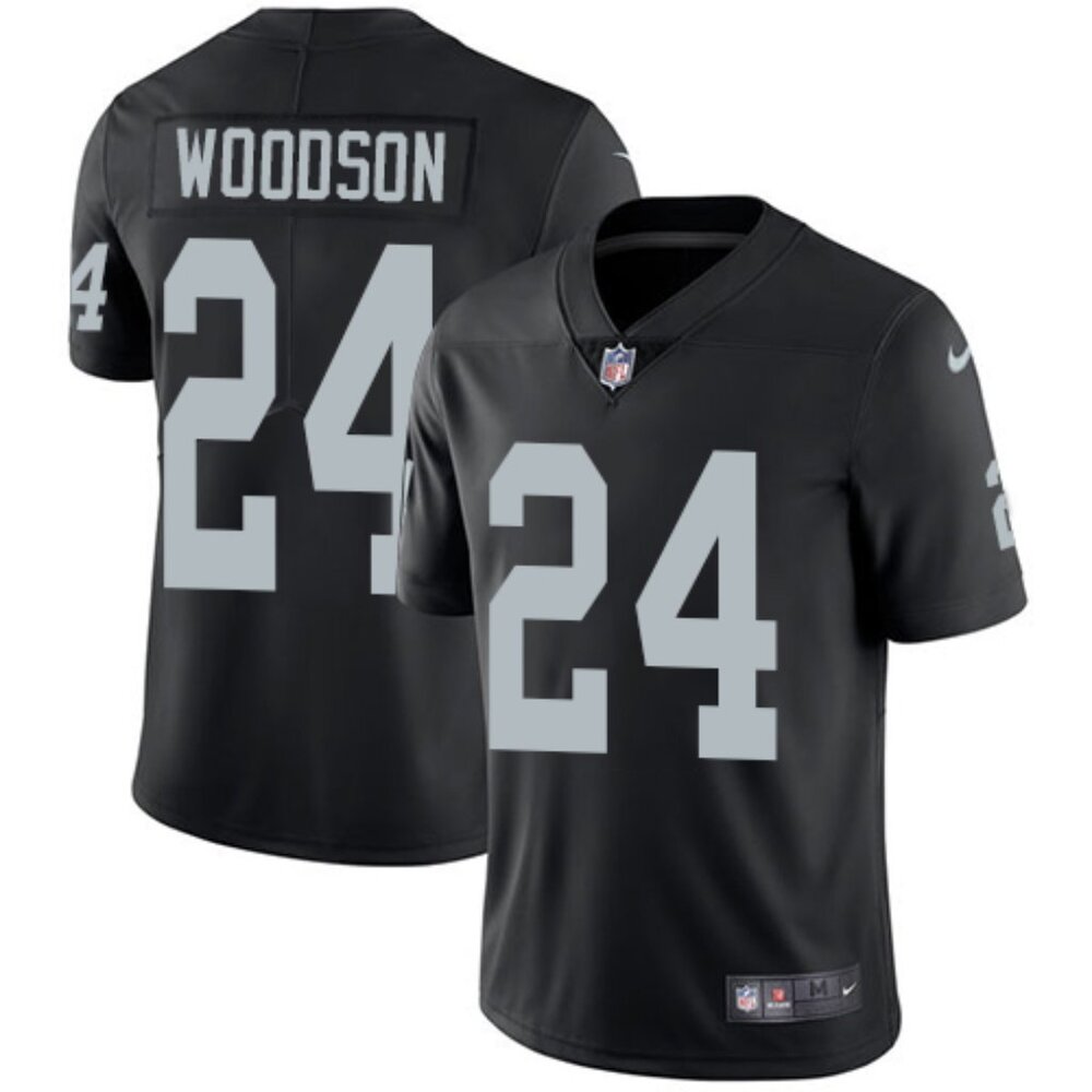 Can Select Mens Youths  Charles Woodson Black Stitched Vapor Jersey